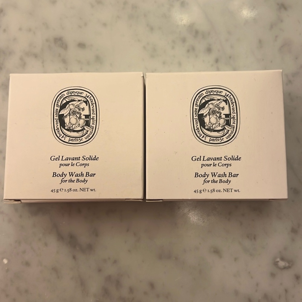Diptyque Body Wash Bar Collection in White Packaging